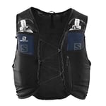 Salomon Adv Hydra Vest 8 Unisex Hydration Vest Trail running Hiking, Comfort and Stability, Quick Access to Hydration, and Simplicity, Black, S