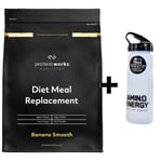 Diet Meal Replacement Powder Banana Smooth 1KG + ON Water Bottle DATED AUG/2023