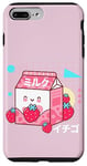 iPhone 7 Plus/8 Plus Retro 90s Japanese Kawaii Strawberry Milk Shake Carton Case