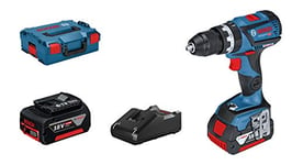 Bosch Professional 06019G2175 18V System Cordless Combi Drill GSB 18 V-60 C (with brushless Motor, Torque 31/60 Nm, incl. 2x5.0 Ah GBA 18V Battery, Charger GAL18V-40, in L-BOXX 136)