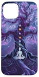 Chakra Méditation Arbre Nature Univers Éléments Coque pour iPhone 15 Plus