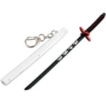 Demon Slayer Svärd Mini Katana Nyckelringar Anime Figur Tanjiro För Män Kimetsu No Yaiba Zenitsu Nyckelkedja Cosplay Hänge