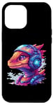 iPhone 13 Pro Max Dragon DJ with Headphones Lover Case
