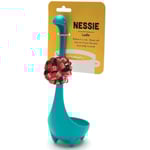 Nessie Össla - Lila Koksladd för Servering av Soppa, Gryta, Sås & Chili - Hög Värmebeständig Loch Ness Stående Soppsladd, Blå