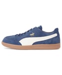 Puma Liga Suede Trainers Sport Shoes Unisex - Blue - Size UK 10
