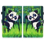 Lenovo Tab M10 HD Gen 2 beautiful pattern printing leather case - Panda and Bamboo