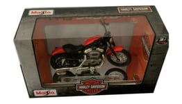 Harley Davidson 2007 XL 1200N Nightster in red/black 1:18 scale model, Maisto