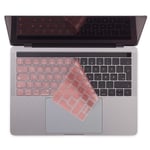 Philbert MacBook Pro Touch Bar 13&quot; / 15&quot; Tastaturdeksel med Nordic Layout - Pink