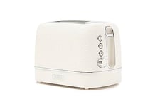 Haden Starbeck Ivory Toaster 2 Slice - Elegant White Toaster with Wide Slots, Adjustable Browning, and Chrome Detailing - Best 2 Slice Toaster for Modern Kitchens