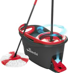 Vileda Turbo Microfibre Mop and Bucket Set, Spin Mop for Cleaning Floors, Set of