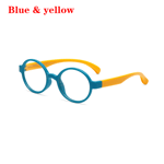 Children Eyeglasses Anti-blue Rays Glasses Anti-uv Radiation Blue & Yellow