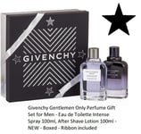 Givenchy Gentlemen Only Intense Perfume Gift Set - EDT 100ml, Aftershave Lotion 
