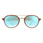 Ray-Ban Sunglasses 4287 604/B7 Brown Silver Blue Gradient Mirror