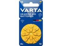 Varta 4043752393729, Engångsbatteri, Zink-Luft, 1,45 V, 8 Styck, Hg (Kvicksilver), 0 - 45 ° C
