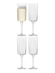 Champagne Flute Gio Line 4-Pack Home Tableware Glass Champagne Glass Nude LSA International