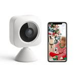 SwitchBot Caméra de Sécurité Intérieure, Caméra Surveillance WiFi IP 1080P, Vision Nocturne, Audio Bidirectionnel, Détection de Mouvement pour Baby, Compatible avec Alexa