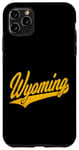 Coque pour iPhone 11 Pro Max State of Wyoming Varsity, style maillot de sport classique
