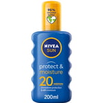 Nivea Medium Protection Sun Protect & Moisture Sun Cream Spray SPF20 200ml