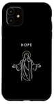 iPhone 11 Hope Jesus Halo Illustration - Minimalist Christian Case