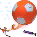 Kickerball - Fotboll med kurvor och swerve - Spark som proffsen, perfekt present till pojkar och flickor - Perfekt för utomhus- och inomhusmatcher eller spel