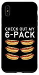 Coque pour iPhone XS Max Check Out My Lot de 6 Hot Dog Funny Hot Dogs pour les fans de gym