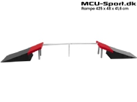 MCU-Sport Skate Ramp + Grind Rail set 425 x 48 x 41,6 cm