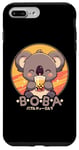 Coque pour iPhone 7 Plus/8 Plus Kawaii Koala Boba Anime Koala Ours Loving Bubble Tea Neko