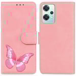 OnePlus Nord CE 2 Lite 5G PU Leather Flip Stand Fodral - Rosa Rosa