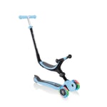 GLOBBER GO-UP FOLDABLE LIGHT S pastellblå - med belysta hjul