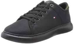 Tommy Hilfiger Men Cupsole Trainers, Black (Black), 44 EU