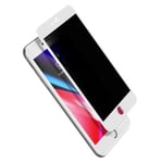 Baseus 0.23mm buktat skärm härdat glas med sprickbeständiga kanter och antispion för iPhone 8 Plus / iPhone 7 Plus - Vit