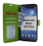 Crazy Horse Wallet Motorola Moto G9 Plus (Grön)