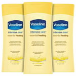 Vaseline Intensive Care Body Lotion, Essential Healing, 3 Pack, 400ml