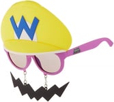 Sun-Staches Costume Sunglasses Super Mario Yellow Wario Party Favours UV400