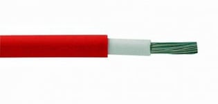 Rutab PV1-F Solcellskabel DC H1Z2Z2-K 1x4mm2 (Röd, Kapmeter)