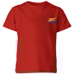 Back To The Future 35 Hill Valley Front Kids' T-Shirt - Red - 3-4 Years