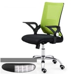 FTFTO Home Accessories home 45 deg reclining spring cushion lift can accommodate armrest office computer chair 360 degree rotating chair (Color : Black) Green