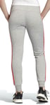 Adidas Cotton Joggers Womens Size XL Grey Tracksuit Bottoms 3-Stripes Pants Yoga