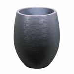 Pot Egg Graphit haut - Anthracite - 50x60cm 53L - EDA Plastiques - Intérieur et extérieur