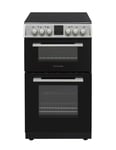 Montpellier MDOC50FS 50cm Double Ceramic Cooker - Silver