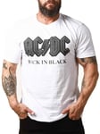 Urban Classics AC/DC Back In Black T-skjorte - Hvit