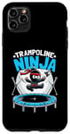 Coque pour iPhone 11 Pro Max Trampoline Ninja Bounce Trampolinist Jump Trampolining