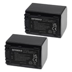 EXTENSILO 2x Batteries compatible avec Sony DCRSX85S, DSLR-A230, DSLR-A330, DSC-HX1 appareil photo, reflex numérique (1500mAh, 7,2V, Li-ion)