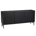 Rowico Halifax sideboard 160 svart ek/svart metall