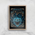 Dungeons & Dragons Monster Manual Giclee Art Print - A4 - Wooden Frame