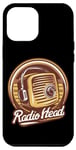 Coque pour iPhone 14 Pro Max Tête de radio rétro vintage