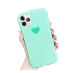 Cute Love Heart Pink Girls Case For iphone 11 11 Pro Max XS Max X XS XR 8 7 Plus Soild Color Soft TPU Cover Cases-Style 4-For iphone 8 Plus