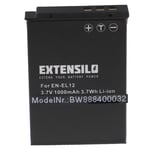 EXTENSILO 1x Batterie compatible avec Nikon CoolPix A1000, AW100, AW100s, AW110, A900 appareil photo, reflex numérique (1000mAh, 3,7V, Li-ion)