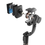 Mobil Video stabilisator Bluetooth selfie stick stativ Gimbal Stabilisator För Smartphone Live vertikal fotografering fäste