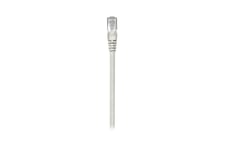 Intellinet Network Patch Cable, Cat6, 1m, Grey, CCA, U/UTP, PVC, RJ45, Gold Plated Contacts, Snagless, Booted, Lifetime Warranty, Polybag - patch-kabel - 1 m - grå
